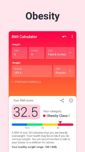BMI Calculator Body Mass Index screenshot 4