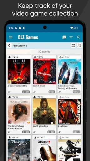 CLZ Games: video game database