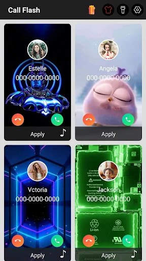 Color Call Flash - Call Screen