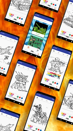 Military Coloring Pages screenshot 2