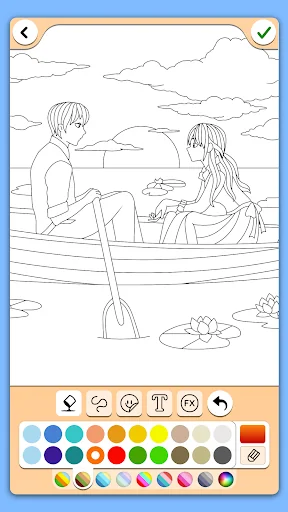 Valentines love coloring book screenshot 4