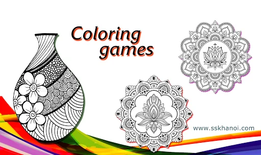 Mandala coloring games