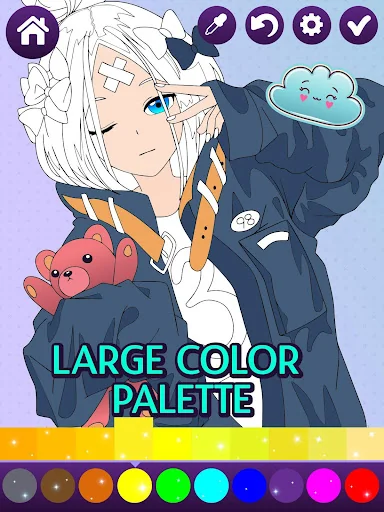 Anime Manga Coloring Book