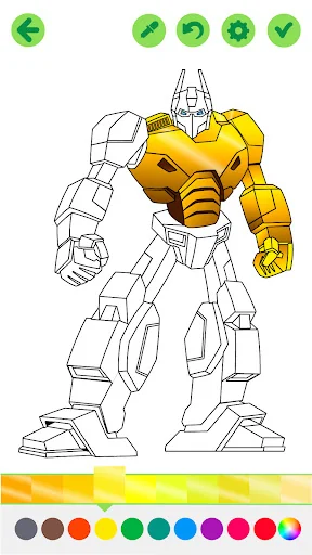 Robots City Coloring for Boys