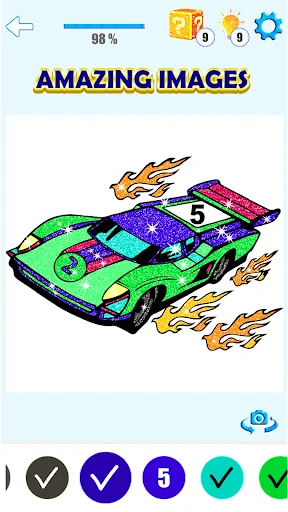 Cars Paint By Numbers Book