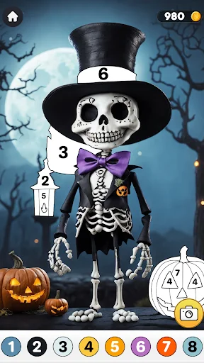 Halloween Color by Number Art screenshot 1