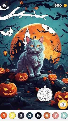 Halloween Color by Number Art screenshot 2