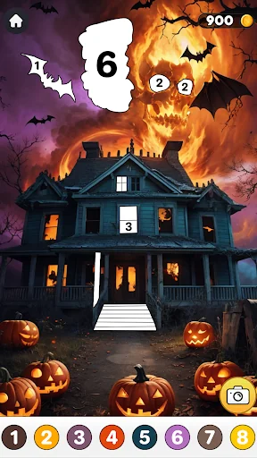 Halloween Color by Number Art screenshot 3
