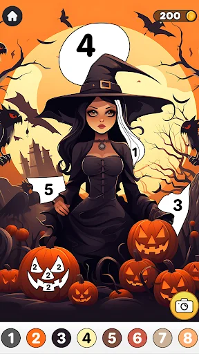 Halloween Color by Number Art screenshot 4