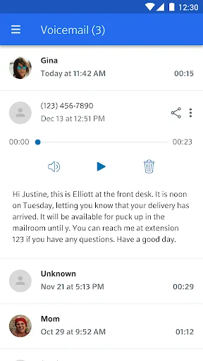Xfinity Mobile Voicemail screenshot 3