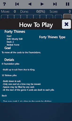 Forty Thieves Solitaire screenshot 4