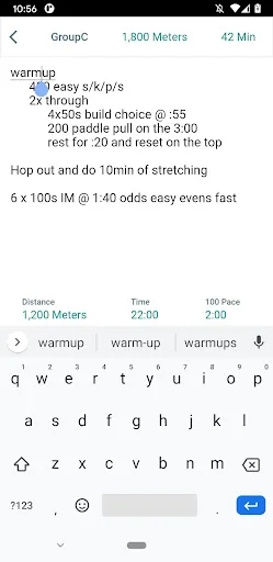 Commit Swimming - Workouts