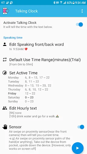 Speaking Clock - Sleep Alarm screenshot 1