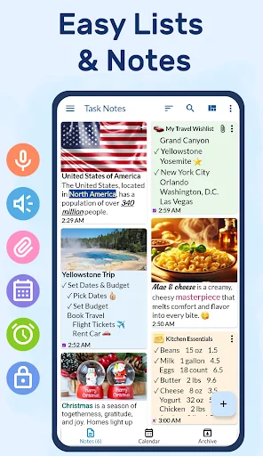TASK NOTES: Notepad To-Do List