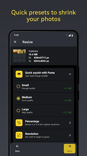 Puma: Photo Resizer Compressor screenshot 3