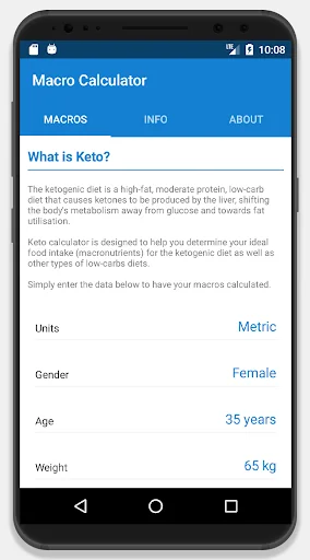 Keto Calculator - Low-Carb Mac screenshot 2