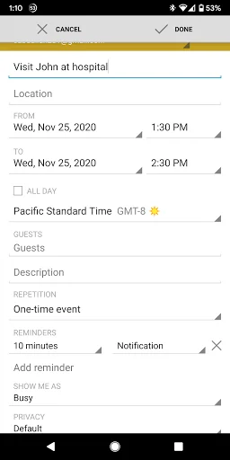Duoserve Calendar screenshot 3