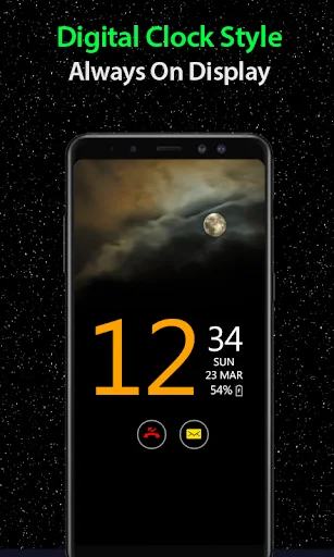 Time Clock on Screen-Always On