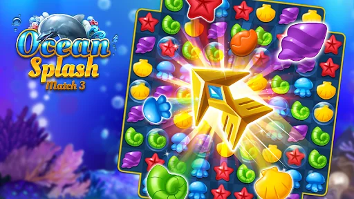 Ocean Splash: Jelly Fish gems screenshot 1