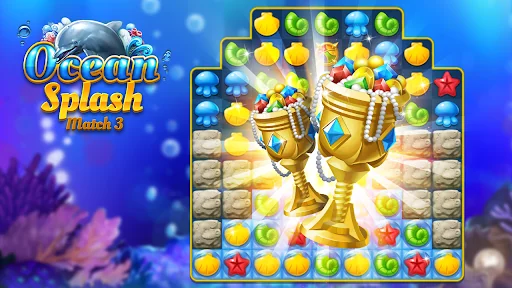 Ocean Splash: Jelly Fish gems screenshot 2