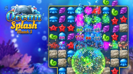 Ocean Splash: Jelly Fish gems screenshot 3