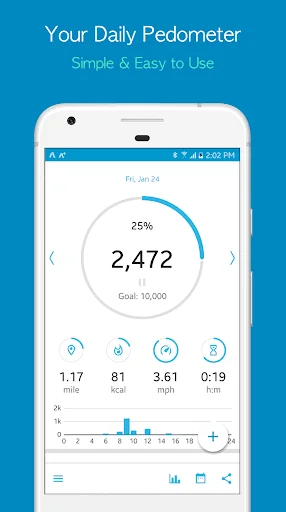 Accupedo Pedometer screenshot 1