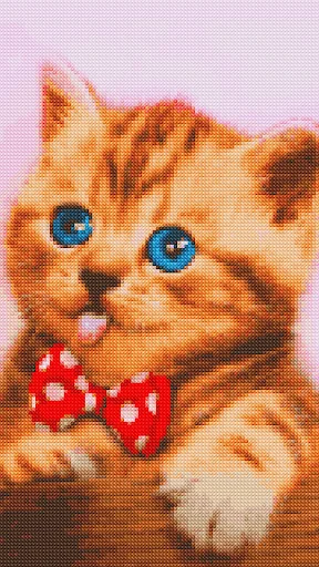 Cross stitch pixel art game