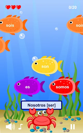 Spanish Verbs Learning Game screenshot 1
