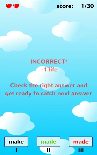 English Irregular Verbs Game screenshot 3