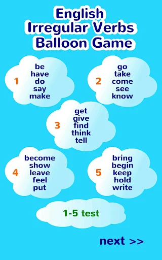 English Irregular Verbs Game screenshot 4