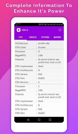 CPU Hardware Info