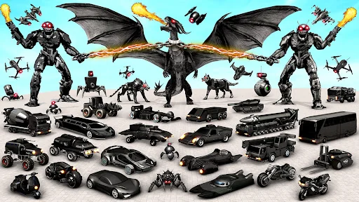 Bee Robot Car Transform Games screenshot 1