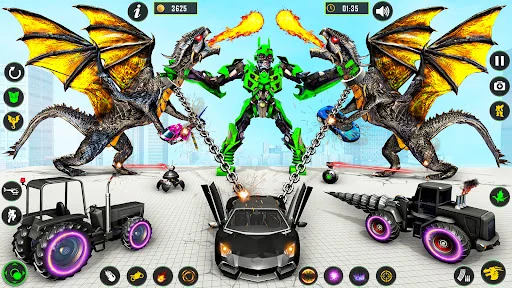 Multi Robot Car Transform Game screenshot 1