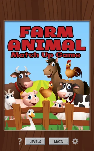 Farm Animal Match Up Game Fun