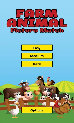Farm Animal Picture Match Fun