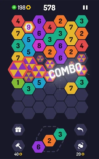 UP 9 Hexa Puzzle! Merge em all screenshot 3