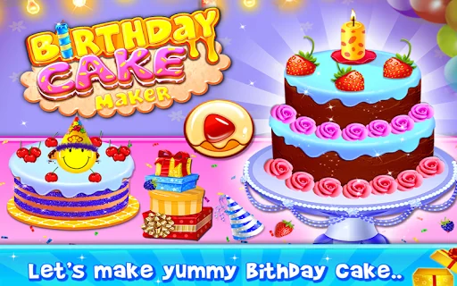 Birthday Cake Maker Cooking