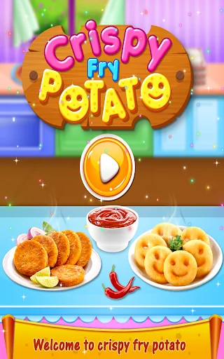 Crispy Fry Potato Cooking Game screenshot 1