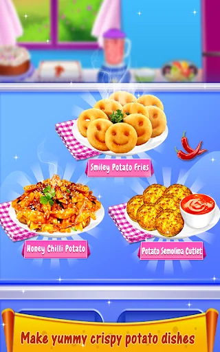 Crispy Fry Potato Cooking Game screenshot 2
