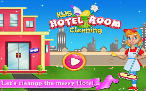 Kids Hotel Room Cleaning game screenshot 1
