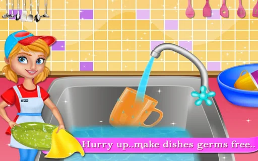 Kids Hotel Room Cleaning game screenshot 2