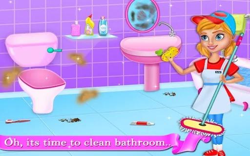 Kids Hotel Room Cleaning game screenshot 3