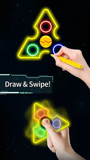Draw Finger Spinner screenshot 1