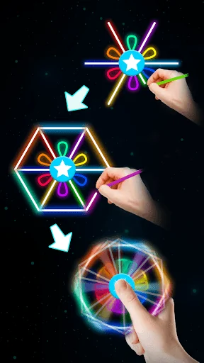 Draw Finger Spinner screenshot 2