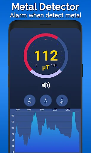 Metal detector - EMF Meter screenshot 3