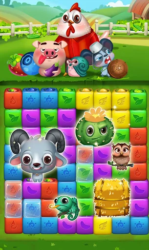 Fruit Funny Blocks: Farm Cubes screenshot 2