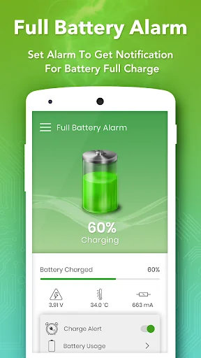 Full Battery Alarm