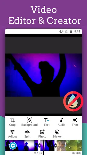 Text on Video & Video Editor screenshot 1