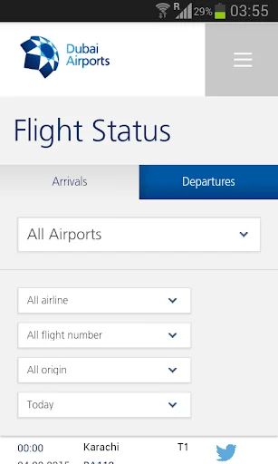 Dubai Flight Status (DXB)