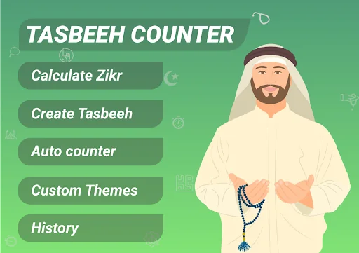 Digital Tasbeeh Counter & Dua